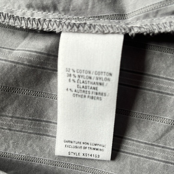 Jacob Connexion Grey/Silver Striped Fitted Button Down Collared Blouse - Picture 7 of 11